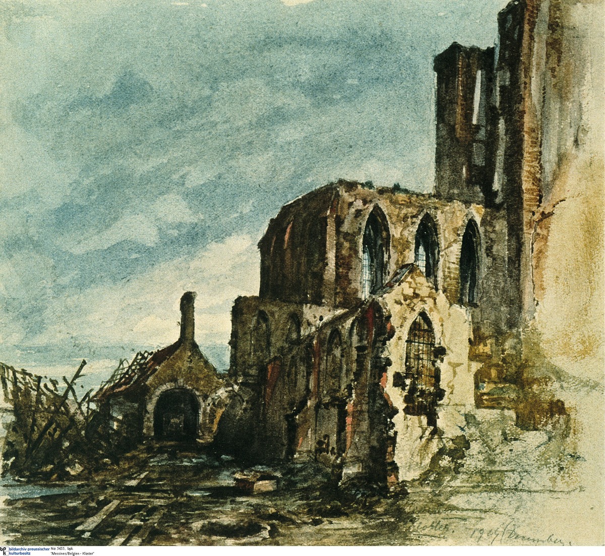 Hitler’s Watercolor of Ruins (1919) | German History in Documents and ...